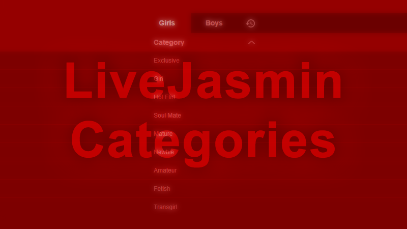 Understanding LiveJasmin categories Understanding LiveJasmin categories